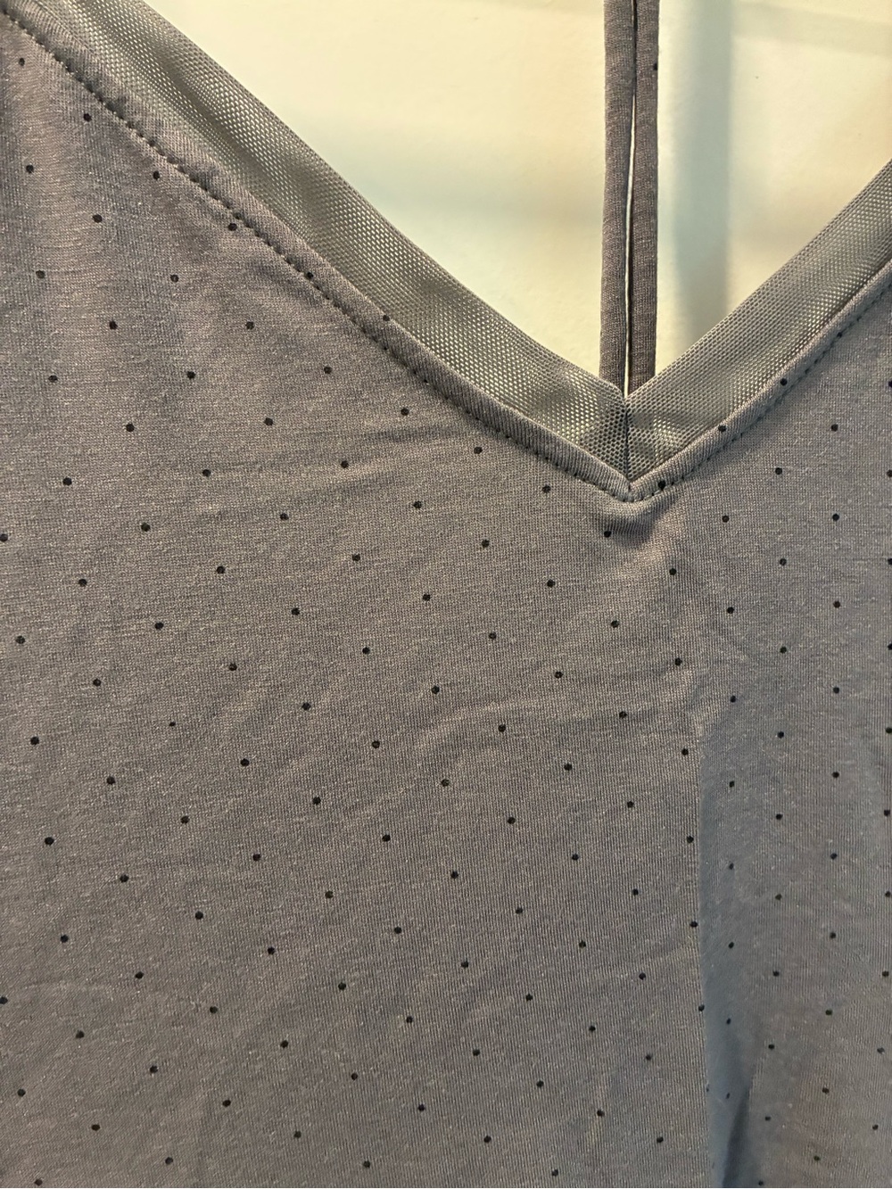 Wander by hot totties Charcoal Gray polka dot V-Neck Spaghetti Strap Tank med - Picture 2 of 5